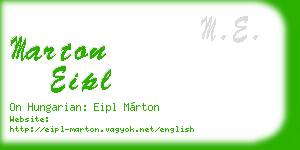 marton eipl business card